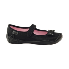 Befado Kinderschuhe, Ballerina-Slipper 114Y240 schwarz grau