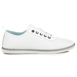 Frühlingssneaker mit Bindung weiß