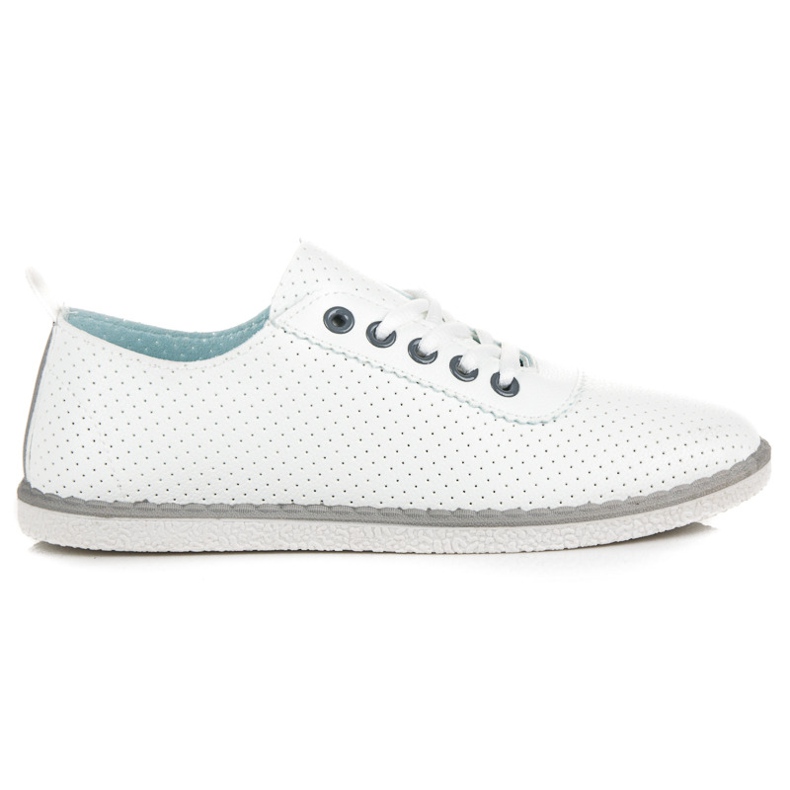 Frühlingssneaker mit Bindung weiß