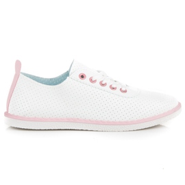 Frühlingssneaker mit Bindung weiß