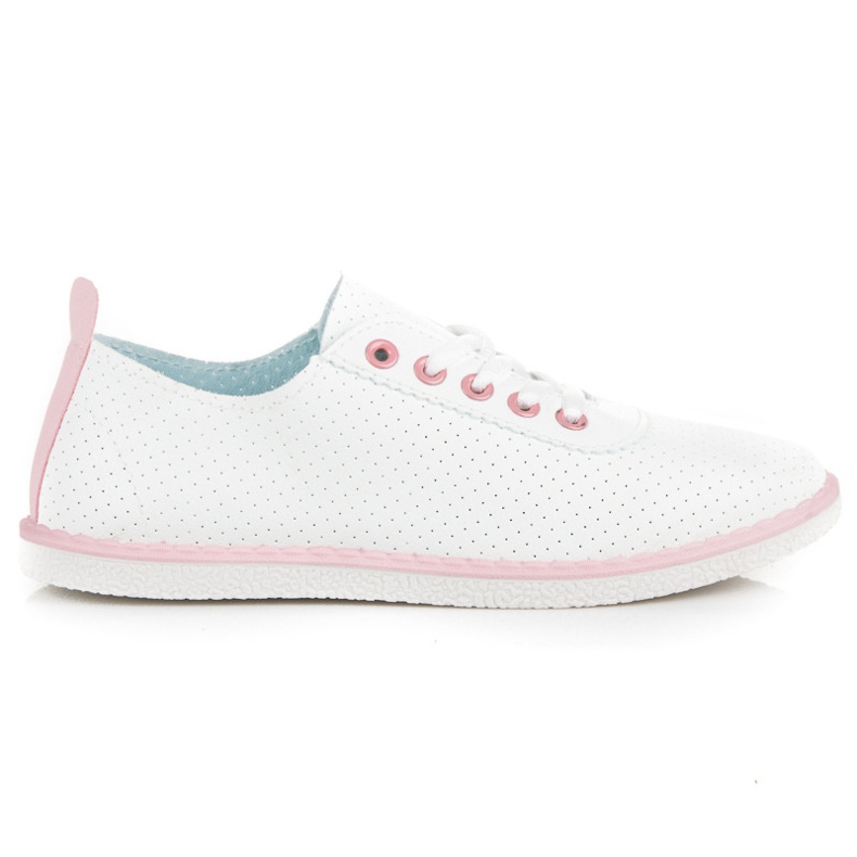 Frühlingssneaker mit Bindung weiß