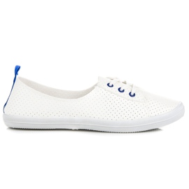 Kylie Durchbrochene Turnschuhe weiß