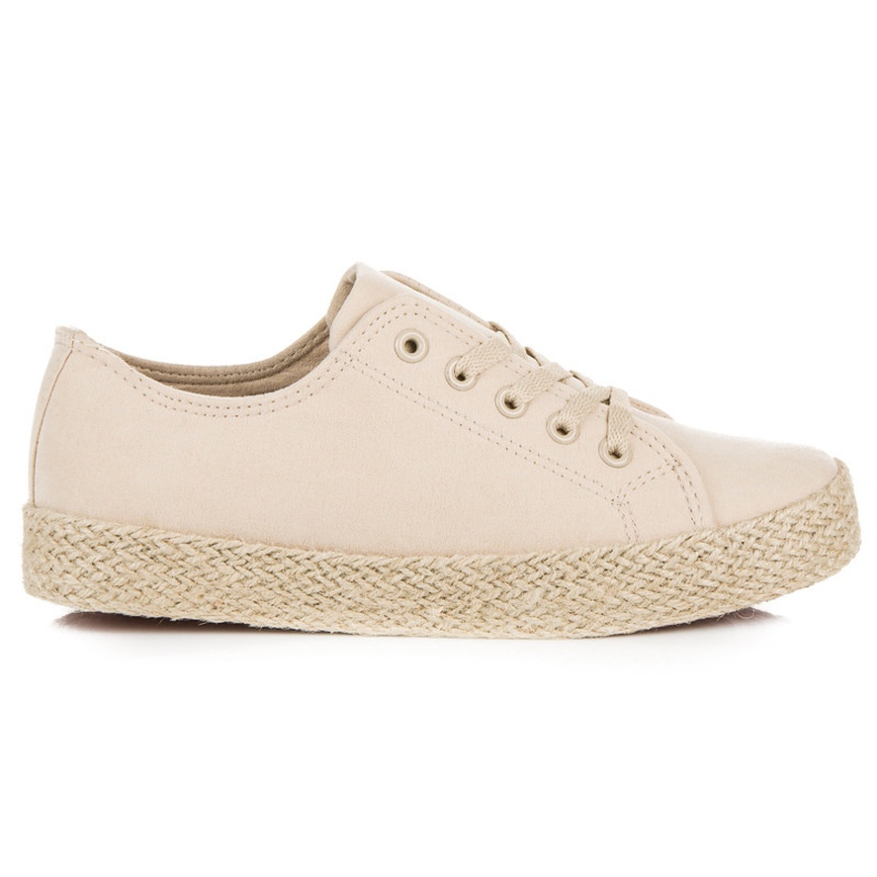 Kylie Beige Espadrilles-Turnschuhe