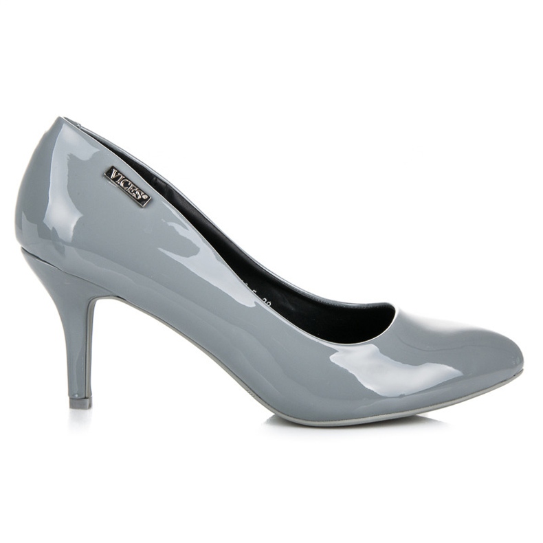Vices Klassische Glanz-Heels grau