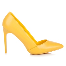 Vices Elegante High Heels Laster gelb