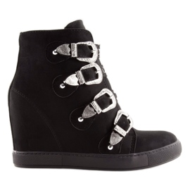 Damen Sneakers Schwarz 100-852Bas-1 Schwarz