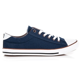 Seastar Gebundene Turnschuhe der alten Schule marineblau braun