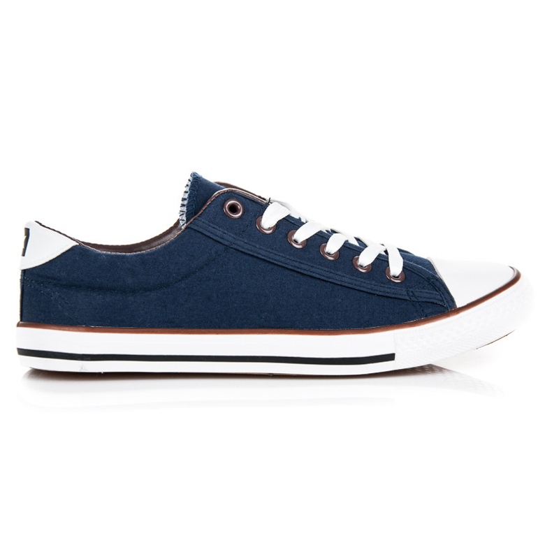Seastar Gebundene Turnschuhe der alten Schule navy blau braun
