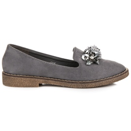 Seastar Wildlederschuhe mit einem Ornament grau