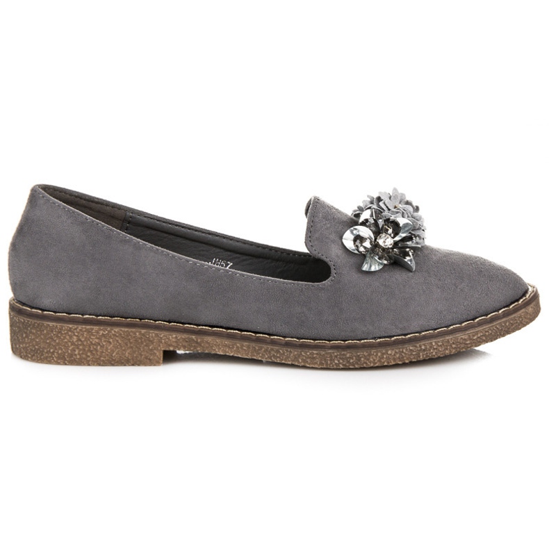 Seastar Wildlederschuhe mit einem Ornament grau
