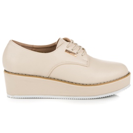 Vices Gebundene Keilschuhe Laster braun