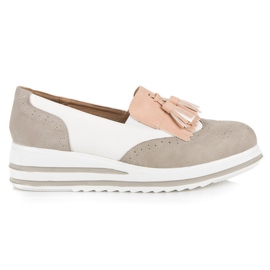Vices Boho Laster Damenschuhe grau