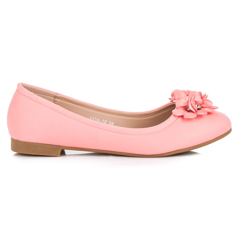 Vices Damenballerinas mit Blumen rosa