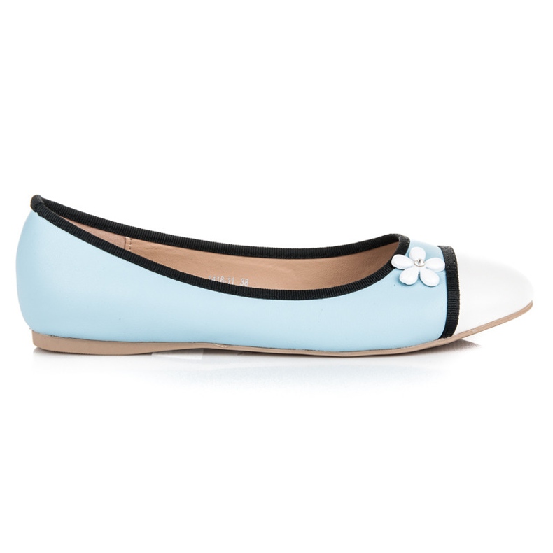 Vices Ballerina mit einer Blume blau