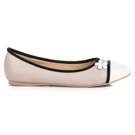 Vices Ballerinen mit Blume braun