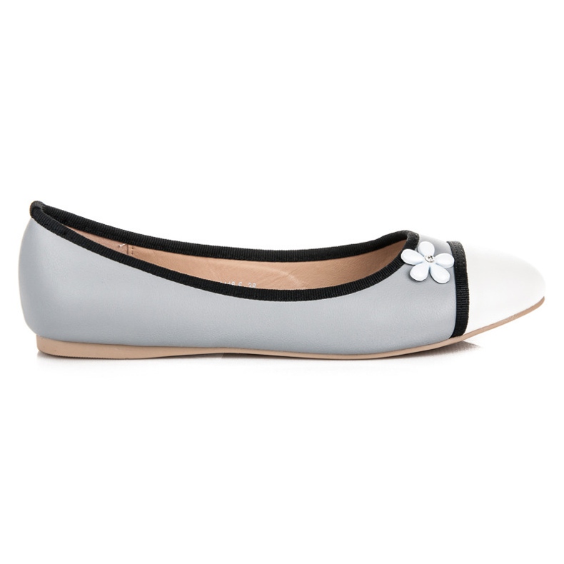 Vices Ballerina mit einer Blume grau