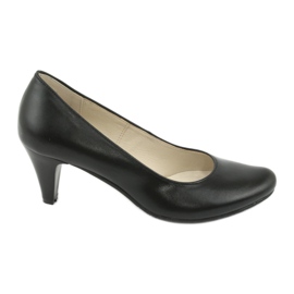 Gregors 465 Business-Pumps aus schwarzem Leder