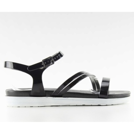 Rubber Damensandalen 9-53 Schwarz Ii-Gat