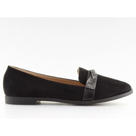 Schwarz Schwarze Damen-Slipper H8-110 Schwarz