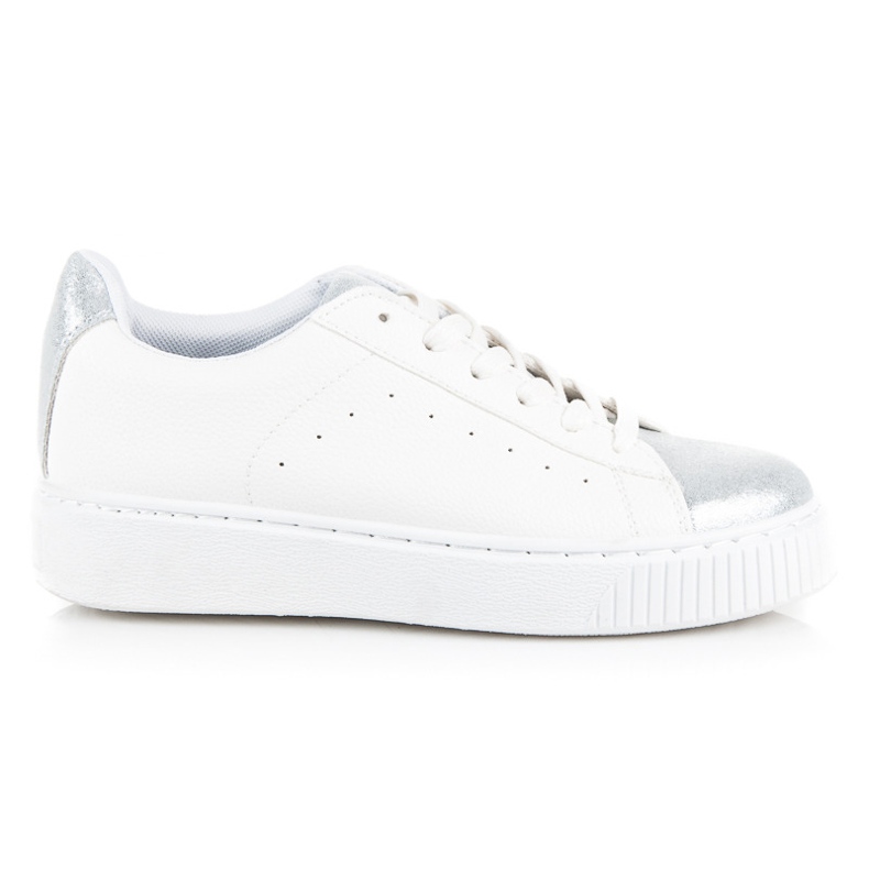 Geknotete Sneakers mit Schlangenmuster weiß grau