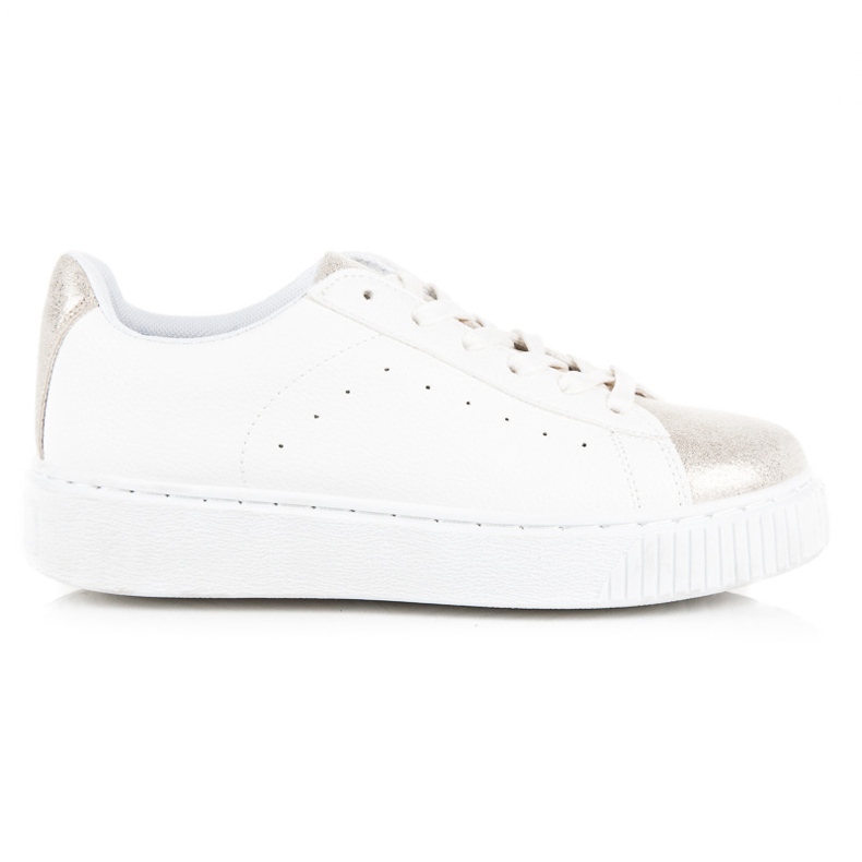 Geknotete Sneakers mit Schlangenmuster weiß