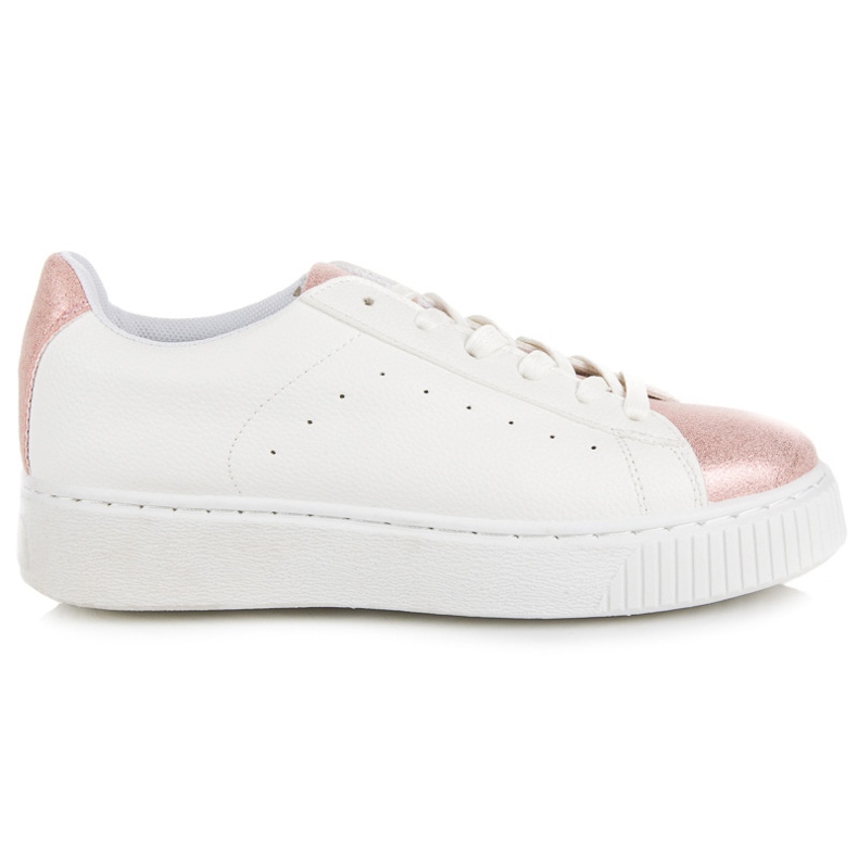 Geknotete Sneakers mit Schlangenmuster weiß