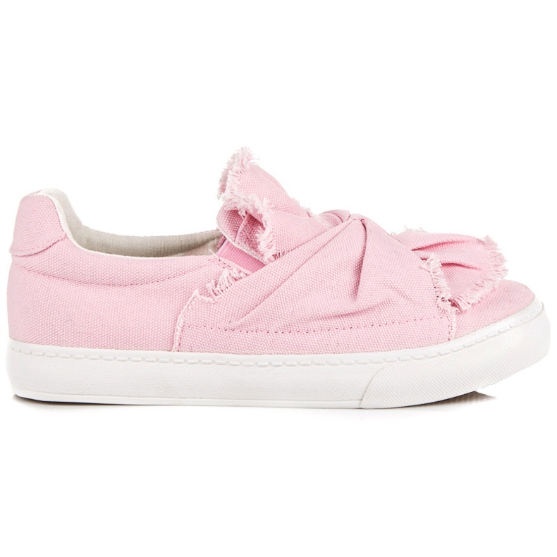 Slip-On-Sneakers mit Schleife rosa