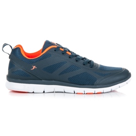 Bequeme Laufschuhe orange navy blau