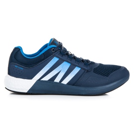 Geschnürte Sportschuhe marineblau blau