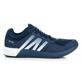 Geschnürte Sportschuhe navy blau