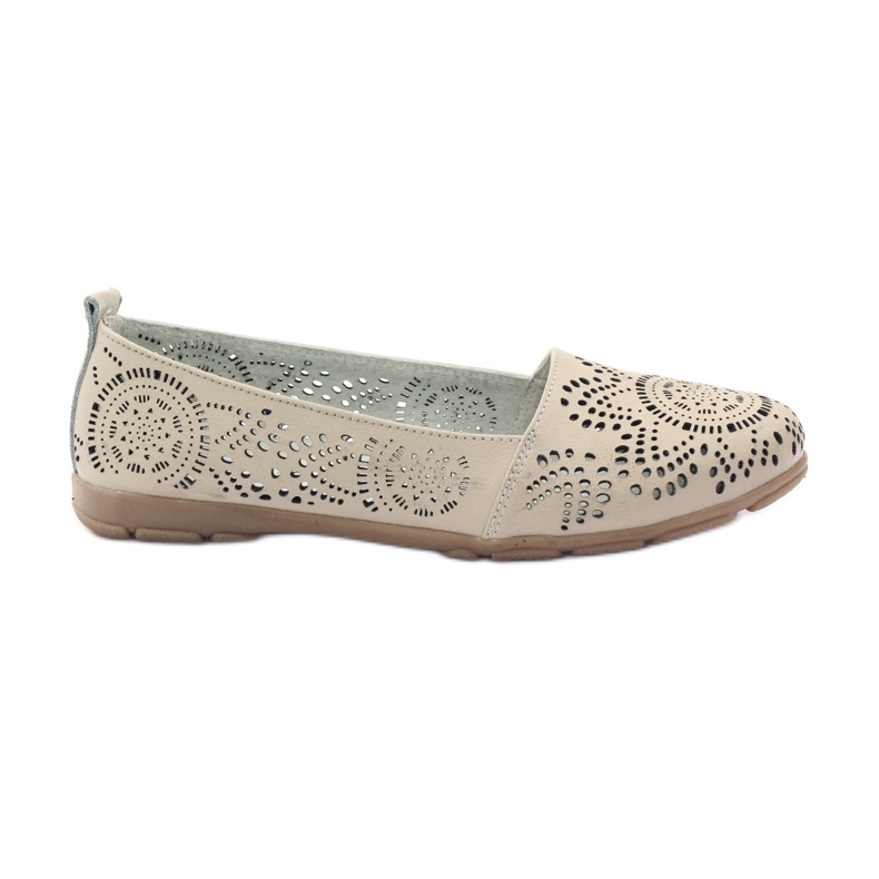 Filippo Lords durchbrochene Ballerinas F 080 beige