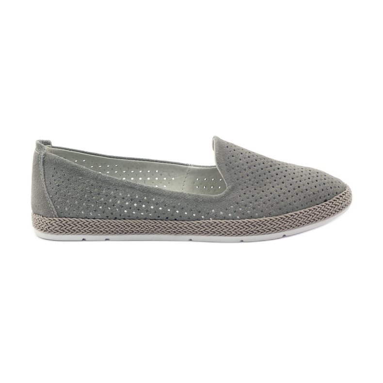 Filippo Grey Lords Ballerinas F 081 Espadrilles grau