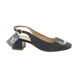 Caprice Damensandale mit 29500 Schnalle marineblau