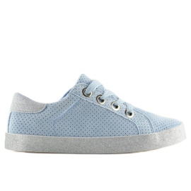 Blaue Damen Sneaker AK03P Blau grau