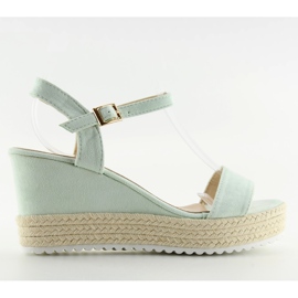 Keilsandalen Aquamarin Espadrilles R120P L.GREEN grün