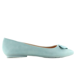 Blaue Ballerinas mit süßen Lippen für Damen FM217-6 Blau
