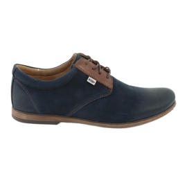 Riko Herrenlederschuhe 777 Marineblau