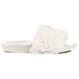 Bona Damenhausschuhe mit Fell braun