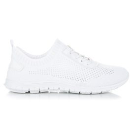 Muto Leichte durchbrochene Turnschuhe weiß