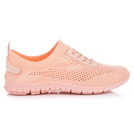 Muto Leichte durchbrochene Turnschuhe orange