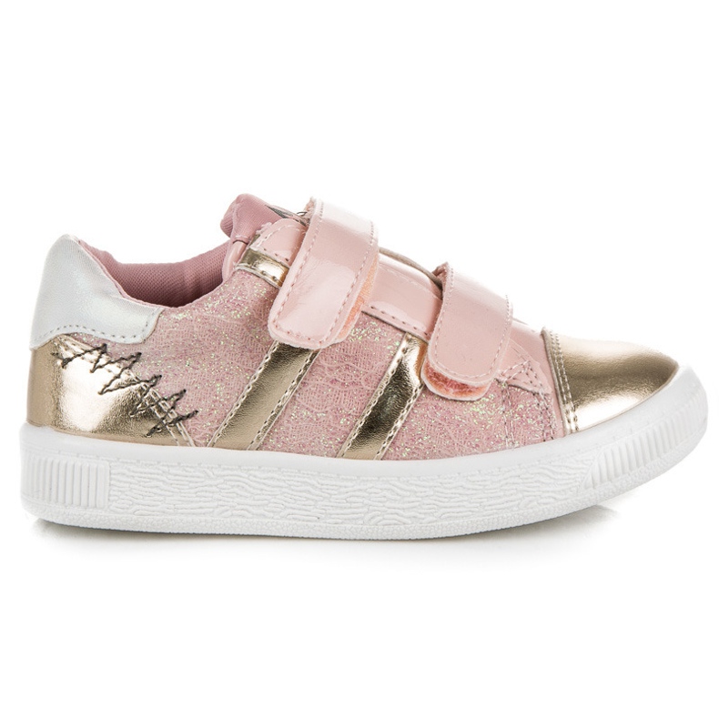 American Club Amerikanische Club-Sneakers mit Glitzer gelb