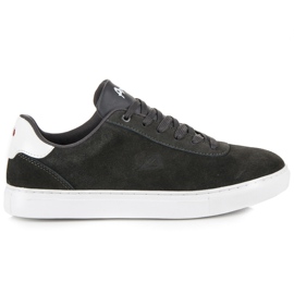 American Club Amerikanische Club-Sneaker aus Leder grau
