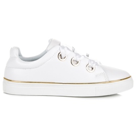 American Club Amerikanische Club-Sneakers mit Schleife weiß