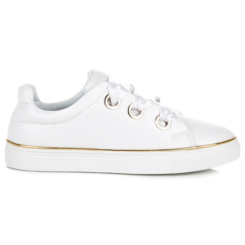 American Club Amerikanische Club-Sneakers mit Schleife weiß