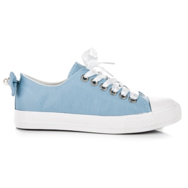 Stylische Turnschuhe mit Ornamenten blau