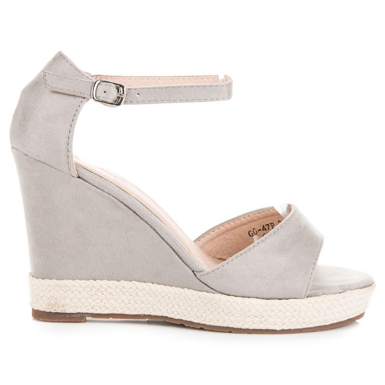 Seastar Keilsandalen aus Wildleder grau