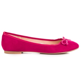 Seastar Ballerinas aus Wildleder in Fuchsia rosa