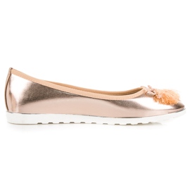 Bestelle Rosa Ballerinas mit Fransen