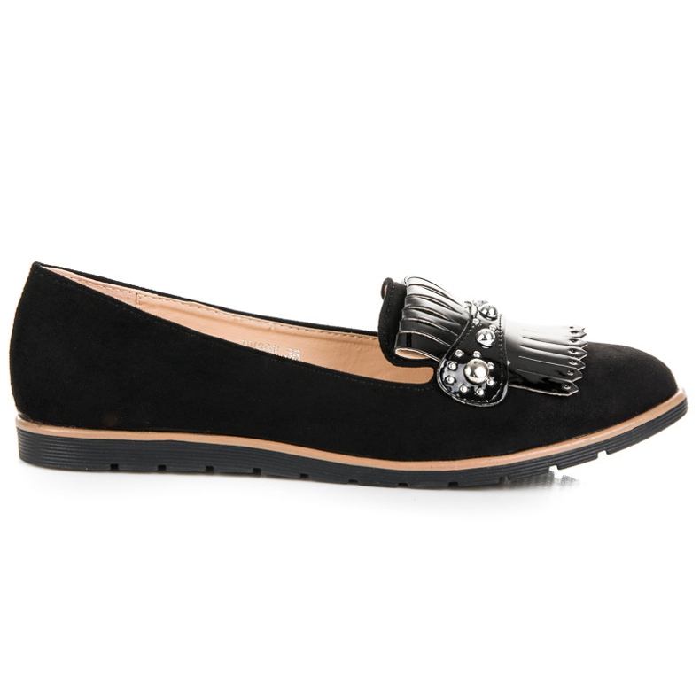 Seastar Wildleder-Loafer mit Fransen schwarz