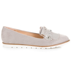 Seastar Wildleder-Loafer mit Fransen grau